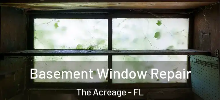  Basement Window Repair The Acreage - FL