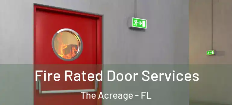  Fire Rated Door Services The Acreage - FL