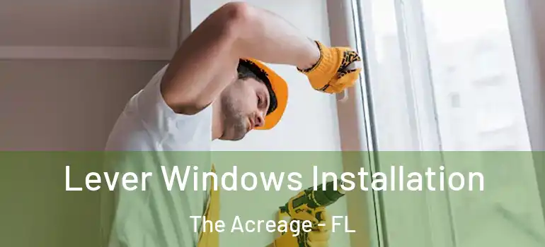 Lever Windows Installation The Acreage - FL
