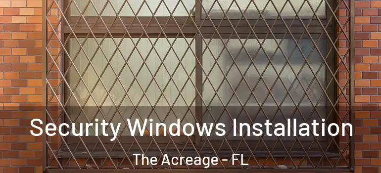  Security Windows Installation The Acreage - FL