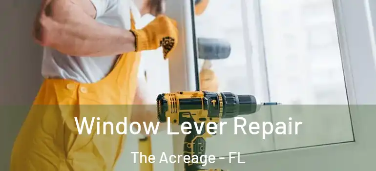  Window Lever Repair The Acreage - FL