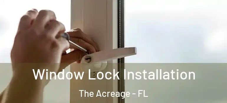 Window Lock Installation The Acreage - FL