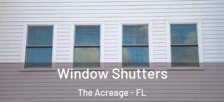  Window Shutters The Acreage - FL